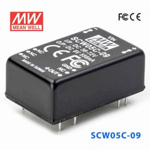 SCW05C-09  5W  36~72V  输入 9V  稳压单路输出明纬DC-DC转换模块电源