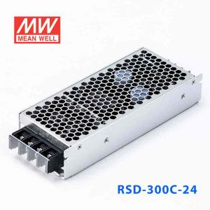 RSD-300C-24  300W  28.8-67.2V 输入 24V 12.5A  铁路用外壳型单路输出DC-DC转换明纬开关电源