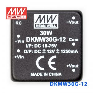 DKMW30F-15 30W 9~36V 转 ±15V 1A 非稳压双路输出明纬DC-DC模块电源