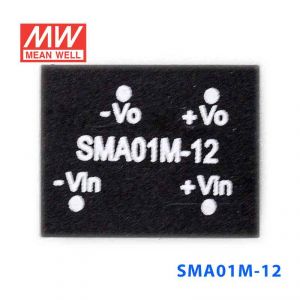 SMA01M-12  1W  12V-12V  非稳压单路输出明纬DC-DC转换模块电源