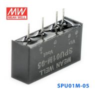 SPU01M-05 1W 12V 转 5V 非稳压单路输出明纬DC-DC转换模块电源