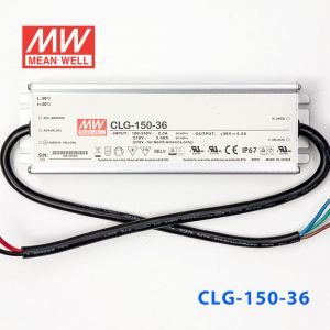 CLG-150-36  150W  36V 4.2A 恒压+恒流PFC高效铝壳IP67防水LED电源(引线接线) 