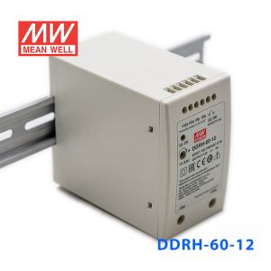 DDRH-60-12明纬60W150~1500V输入12V5A输出宽输入导轨DC-DC转换器