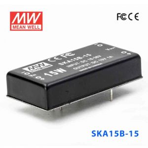 SKA15B-15   15W 18~36V 输入  15V  稳压单路输出明纬DC-DC转换模块电源