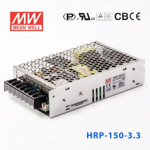 HRP-150-3.3 150W 3.3V30A 单路输出高性能内置有外壳明纬开关电源