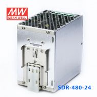 SDR-480-24 480W 24V20A 高效率高功率因素单路输出DIN导轨安装明纬开关电源