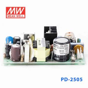 PD-2505  25W +5V 3A -5V 2.5A  双路输出无外壳PCB板明纬开关电源