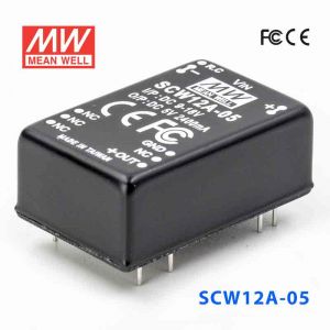 SCW12A-05  12W  9~18V  输入 5V  稳压单路输出明纬DC-DC转换模块电源