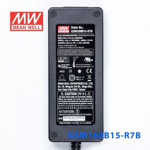 GSM160B15-R7B 144W 15V9.6A输出明纬高能效医疗型外置桌面型电源适配器