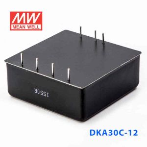 DKA30C-12  30W  36~72V  输入  ±12V  双路输出明纬DC-DC转换模块电源