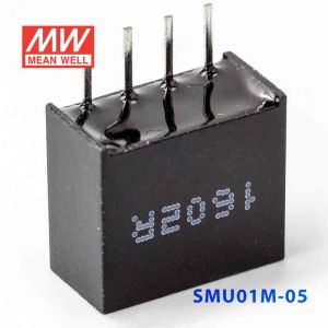 SMU01M-05  1W  12V-5V  非稳压单路输出明纬DC-DC转换模块电源