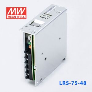 LRS-75-48 76.8W 48V1.6A单路输出超薄型低空载损耗明纬开关电源