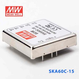 SKA60C-15  60W  36~72V 输入 15V 4A 明纬单路稳压输出DC-DC转换电源