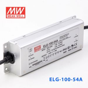 ELG-100-54A    96W    54V   1.78A    A型(电流可调/铝壳IP65防水/180～305Vac输入)明纬PFC防水LED电源