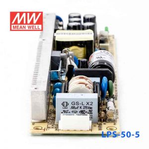 LPS-50-5  50W  5V 10A  单路输出无外壳窄条PCB板明纬开关电源