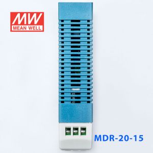 MDR-20-15 20W 15V1.34A 单输出低空载损耗DIN导轨型明纬电源