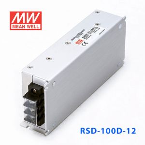 RSD-100D-12 100W  57.6~154V 输入 12V 8.5A  输出铁道专用明纬DC-DC转换电源 