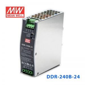 DDR-240B-24明纬240W 16.8~33.6V输入 24V10A输出导轨型DC-DC电源