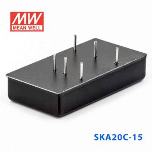 SKA20C-15  20W  36~72V  输入 15V 1.33A 稳压单路输出明纬DC-DC转换模块电源