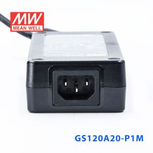 GS120A20-P1M 120W 20V6A 输出绿色能源明纬电源适配器(三线插口) 