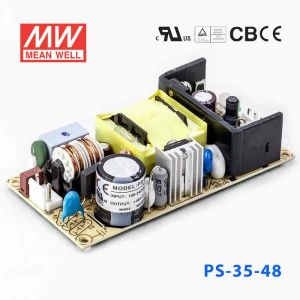 PS-35-48  35W  48V 0.75A  单路输出无外壳PCB板明纬开关电源