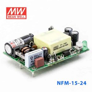 NFM-15-24  15W  24V 0.63A  微漏电PCB板单路输出板上插装型医用明纬开关电源