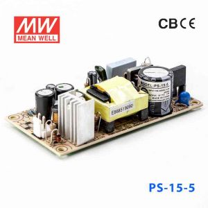 PS-15-5  15W  5V 2.8A  单路输出无外壳PCB板明纬开关电源