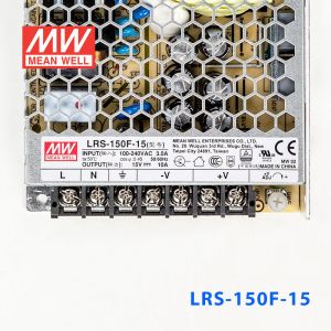 LRS-150F-15 150W 15V10A输出 (全电压输入型)明纬超薄高性能开关电源 