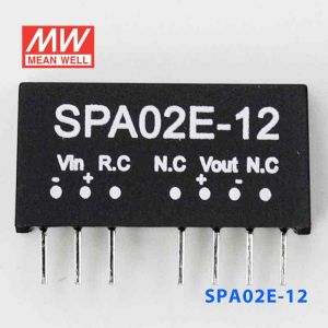 SPA02E-12  2W  4.5~9V  输入 12V  稳压单路输出明纬DC-DC转换模块电源