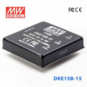 DKE15B-15  15W  18~36V  输入  ±15V  双路输出明纬DC-DC转换模块电源