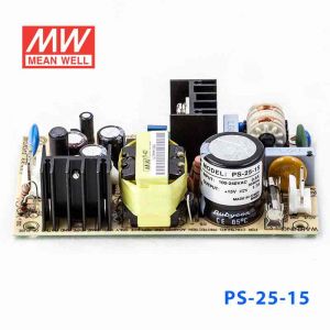 PS-25-15  25W  15V 1.7A  单路输出无外壳PCB板明纬开关电源