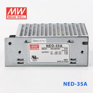 NED-35A  35W  5V 5A +12V 1.5A  双路输出明纬开关电源(NE系列) 