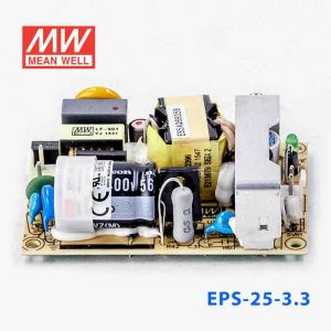 EPS-25-3.3 25W 3.3V5A 单路输出裸板高效低空载损耗明纬开关电源