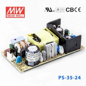 PS-35-24  35W  24V  单路输出无外壳PCB板明纬开关电源