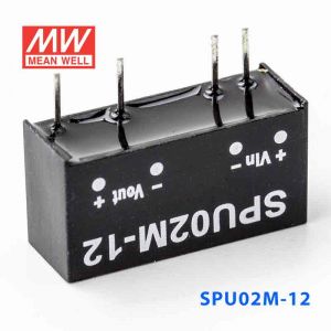 SPU02M-12  2W  12V-12V  非稳压单路输出明纬DC-DC转换模块电源