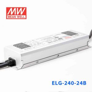 ELG-240-24B 240W 24V 10A    B型(0～10V/PWM/电阻调光)/铝壳IP67/100～305Vac输入)明纬PFC防水LED电源