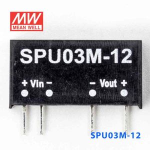 SPU03M-12  3W  12V-12V 非稳压单路输出明纬DC-DC模块电源