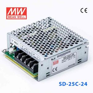 SD-25C-24  25W  36~72V  输入 24V 1.1A  输出有外壳明纬DC-DC转换电源