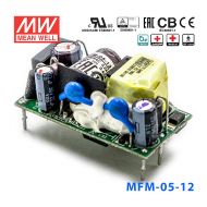 MFM-05-12台湾明纬5W 80~264V输入 12V0.42A输出医疗基板型电源