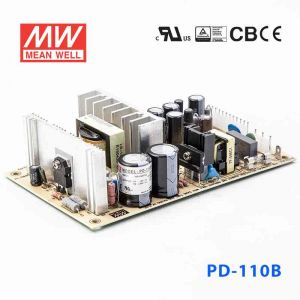 PD-110B  100W +5V 5A +24V 3.5A  双路输出无外壳PCB板型明纬开关电源