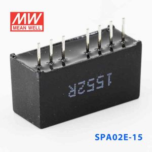 SPA02E-15  2W  4.5~9V  输入 15V  稳压单路输出明纬DC-DC转换模块电源