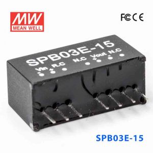 SPB03E-15  3W  4.5~9V  输入 15V  稳压单路输出明纬DC-DC转换模块电源