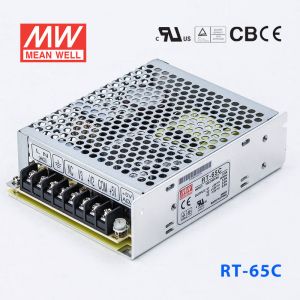 RT-65C台湾明纬5V正负15V三路开关电源65W 5V5A+15V2.2A-15V0.5A