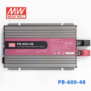 PB-600-48  600W  57.6V 10.5A  带PFC明纬2/3/8段式智能铅酸电池充电器