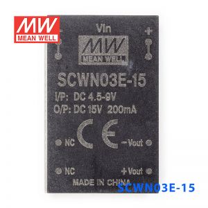 SCWN03E-15 3W 4.5～9V 转 15V 0.2A 非稳压单路输出DC-DC模块电源