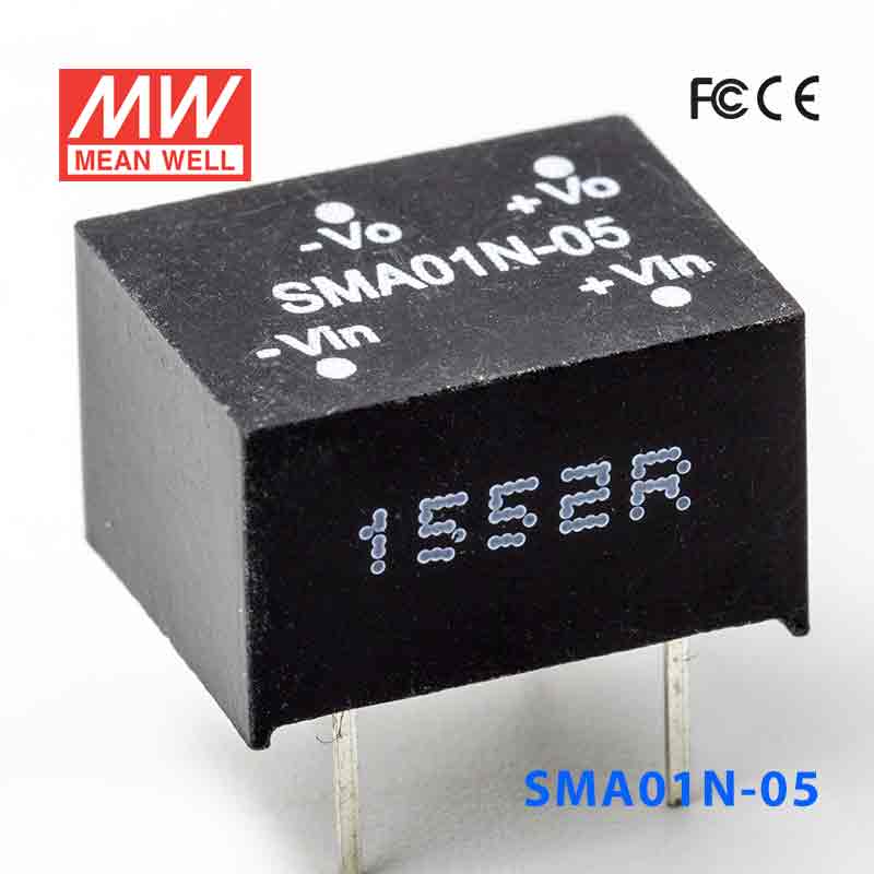 SMA01N-05  1W  24V-5V  非稳压单路输出明纬DC-DC转换模块电源