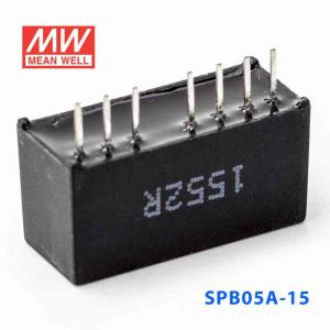 SPB05A-15  5W  9~18V  输入 15V  稳压单路输出明纬DC-DC转换模块电源