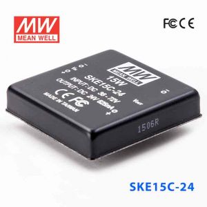 SKE15C-24  15W  36~72V  输入  24V  单路输出明纬DC-DC转换模块电源