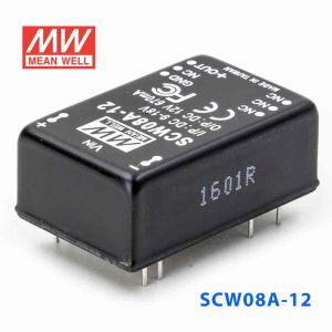 SCW08A-12  8W  9~18V  输入 12V  稳压单路输出明纬DC-DC转换模块电源