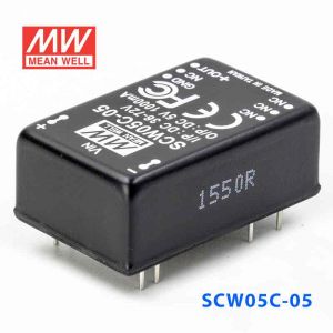 SCW05C-05  5W  36~72V 输入 5V  稳压单路输出明纬DC-DC转换模块电源